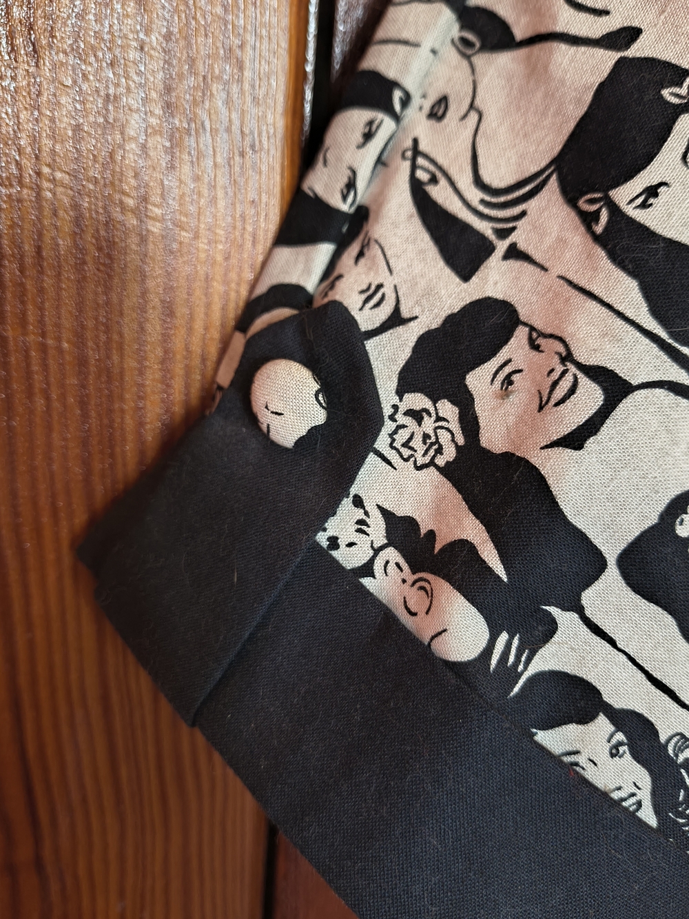 Bernie Dexter Photo Booth Face Novelty Print Dress Black/White Rockabilly - Picture 4 of 11